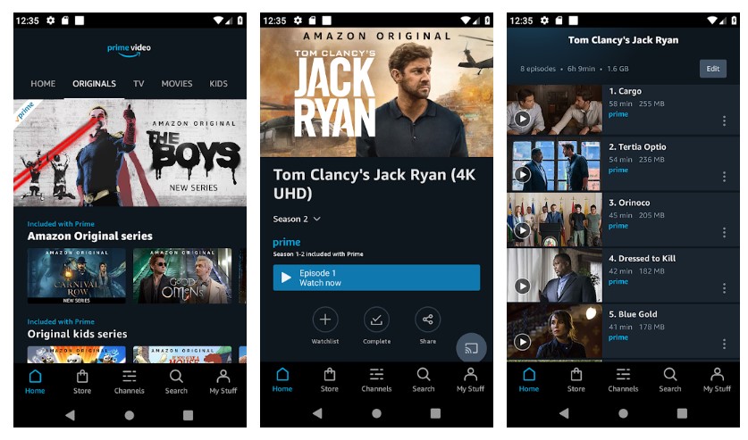 Best Movie Apps - prime video screenshots