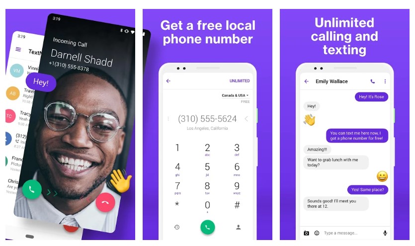 screenshots textnow