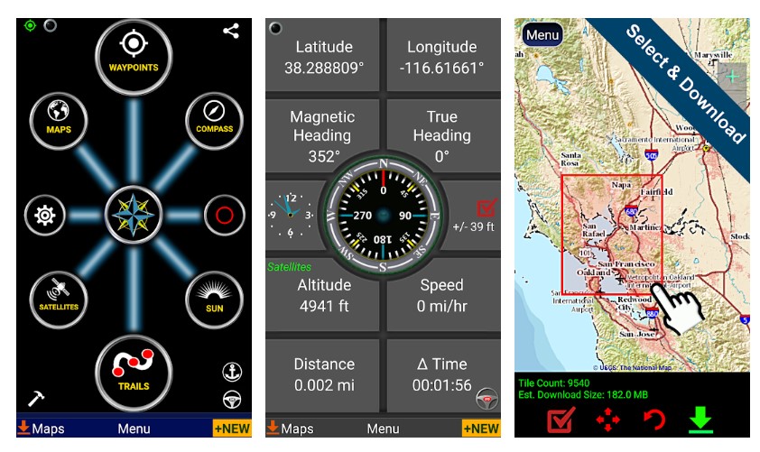 polaris gps screenshots