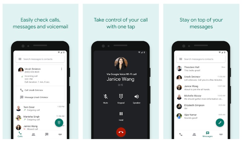 google voice screenshots