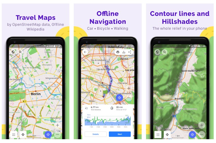 OsmAnd screenshots